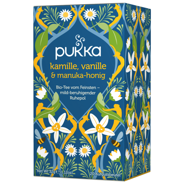 Pukka Bio Kamille, Vanille &amp; Manuka Honig