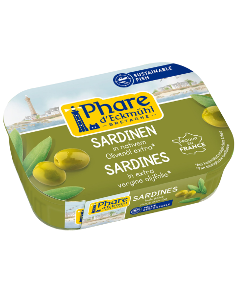 Phare d´Eckmühl Sardinen mit Bio-Olivenöl, 135 g Dose