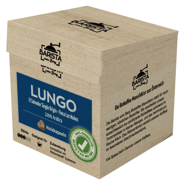Barista vom Berg Bio Kaffeekapseln Lungo 20 Stück