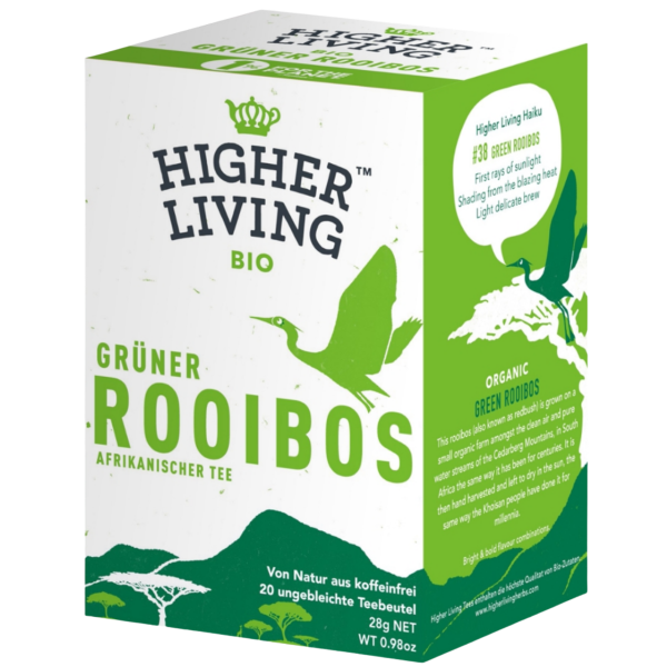 Higher Living Bio Grüner Rooibos, 20 Teebeutel