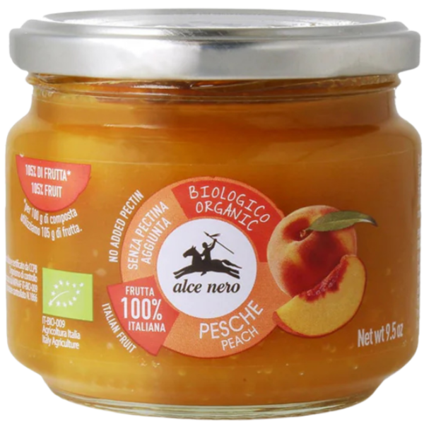 Alce Nero Bio Fruchtzubereitung mit Pfirsichen, 270 g