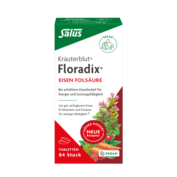 Salus Floradix Eisen Folsäure Tabletten