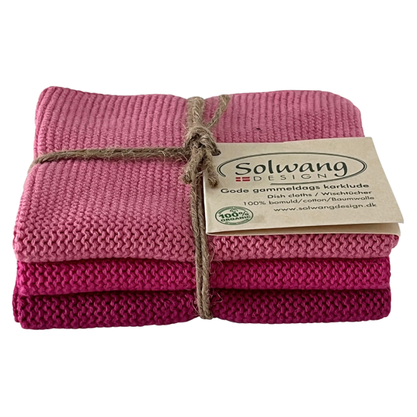 Solwang Design Bio Wischtücher, Rottöne