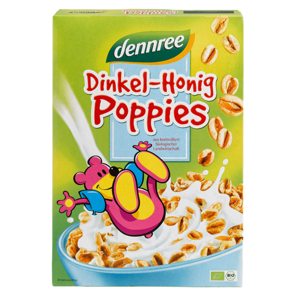 dennree Bio Dinkel-Honig Poppies