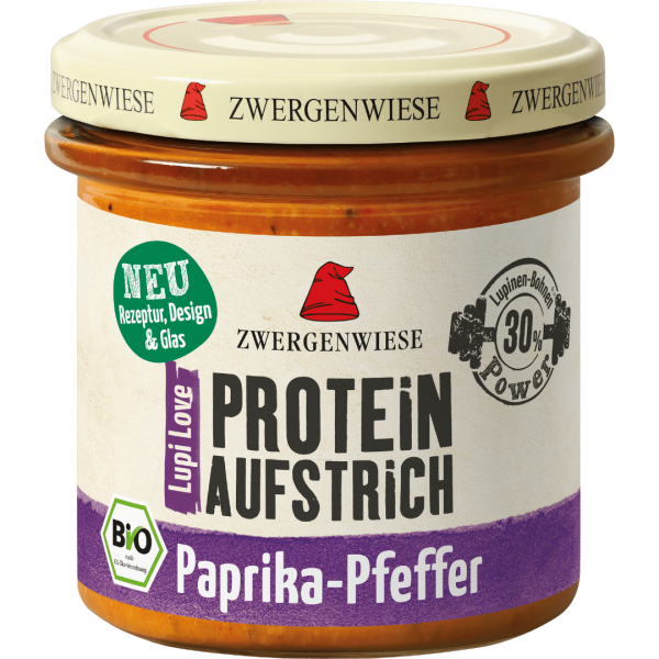 Zwergenwiese Bio LupiLove Protein Paprika Pfeffer Brotaufstrich