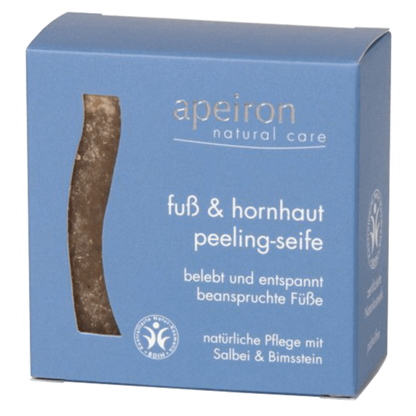 Apeiron Fuß &amp; Hornhaut Peeling-Seife, 100g