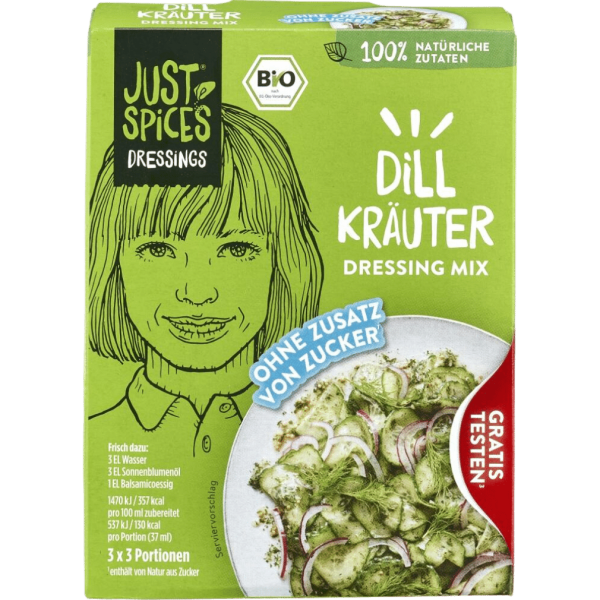 Just Spices Bio Dill Kräuter Salat Fix