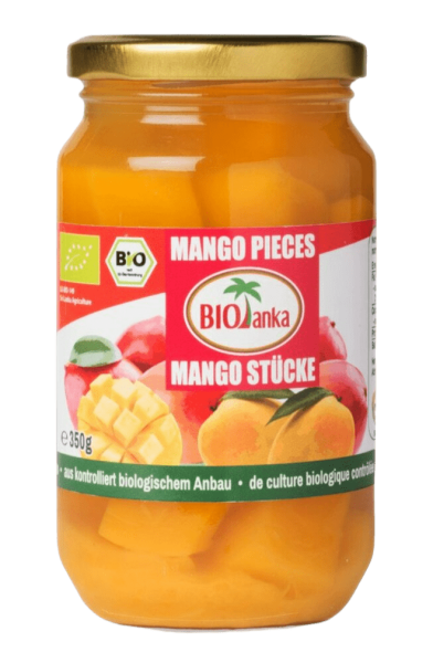 biolanka Bio Mangostücke in Ananassaft