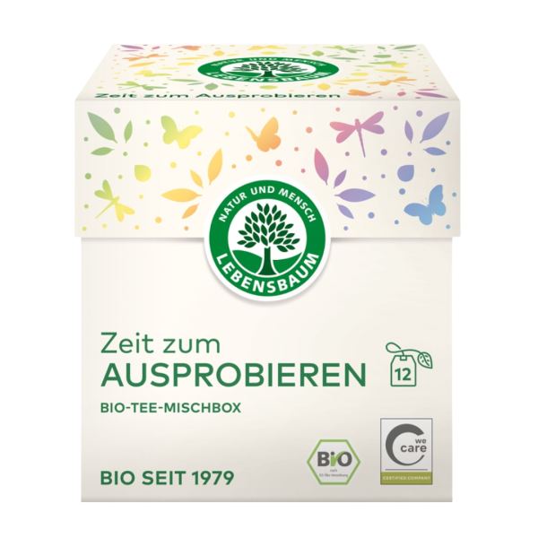 Lebensbaum Mischbox Zeit zum Ausprobieren (12 Sorten in 12 Teebeuteln)