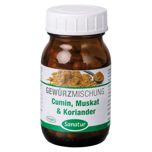 Sanatur Cumin, Muskat & Koriander Kapseln