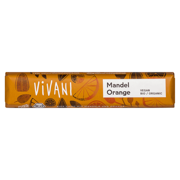 Vivani Bio Mandel Orange Schokoriegel