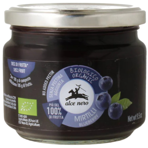 Alce Nero Bio Fruchtaufstrich Heidelbeere, 270g