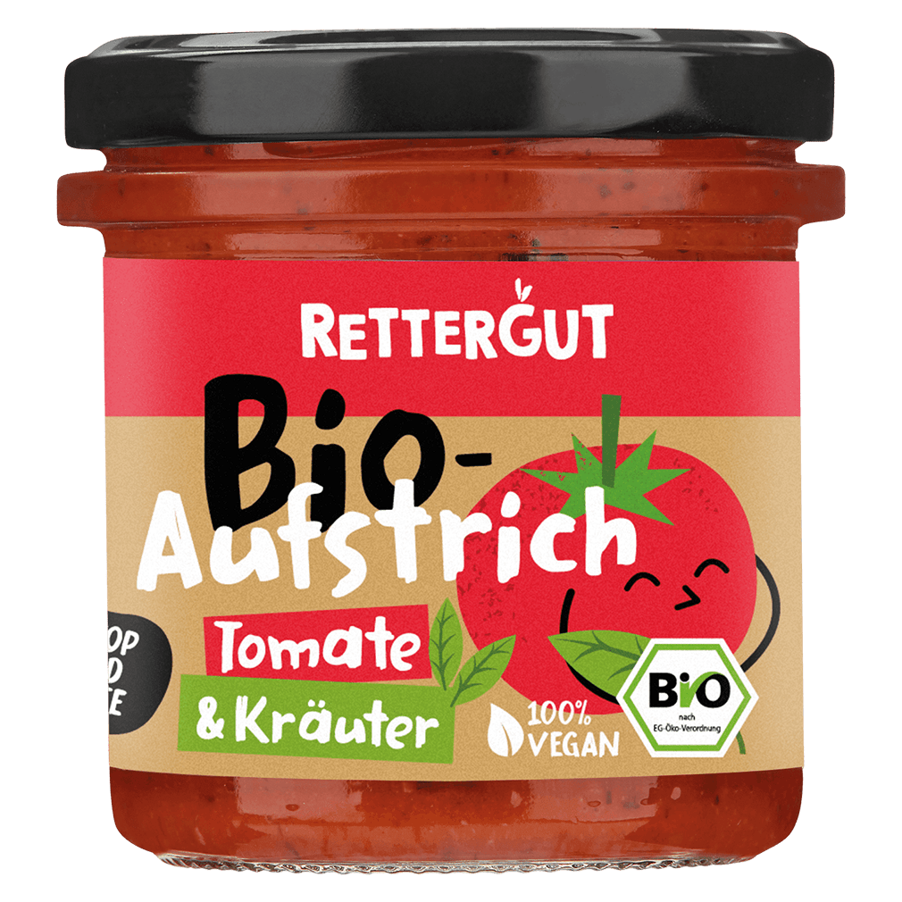 Bio Aufstrich Tomate &amp; Kräuter von Rettergut bei greenist.de