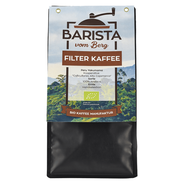 Barista vom Berg Bio Filter Kaffee, gemahlen, 500g
