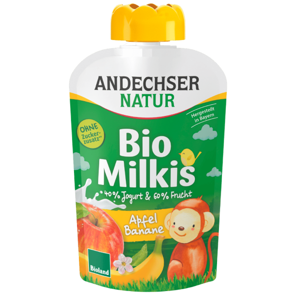 Andechser Natur Bio Milkis Apfel-Banane