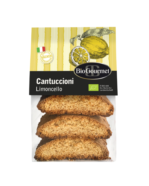 BioGourmet Bio Cantuccioni Limoncello, 180g