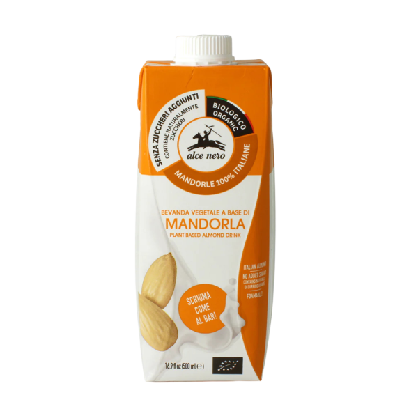 Alce Nero Bio Pflanzliches Getränk auf Mandel-Basis, 500 ml