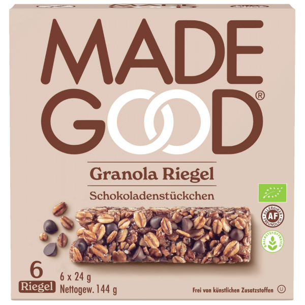 MadeGood Bio Granola Riegel mit Schokostückchen