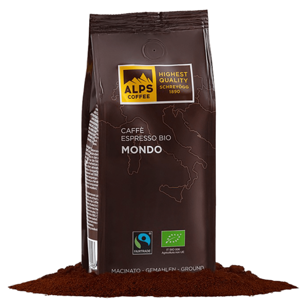Alps Coffee Bio Mondo, Espresso, gemahlen