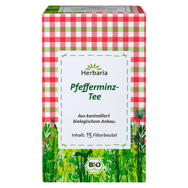 Herbaria Bio Pfefferminz-Tee, 15 Filterbeutel