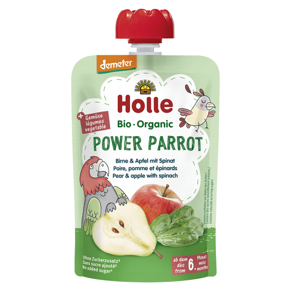 Holle Bio Power Parrot, Birne Apfel Spinat
