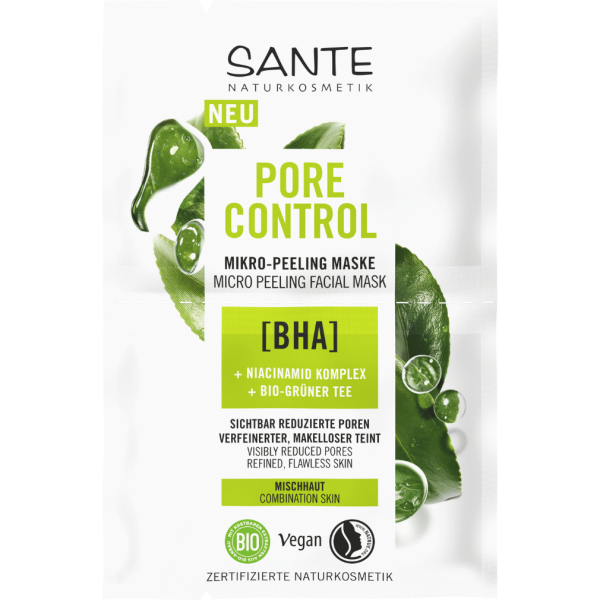 Sante Naturkosmetik Pore Control Mikro-Peeling Maske