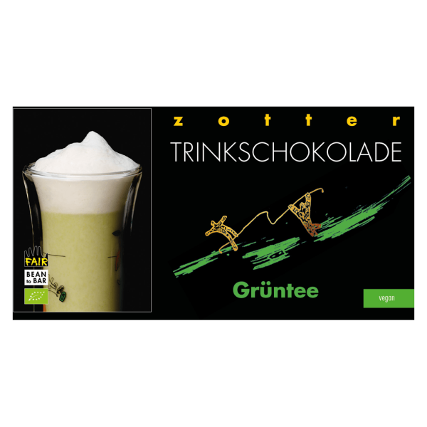 Zotter Bio Trinkschokolade - Grüntee