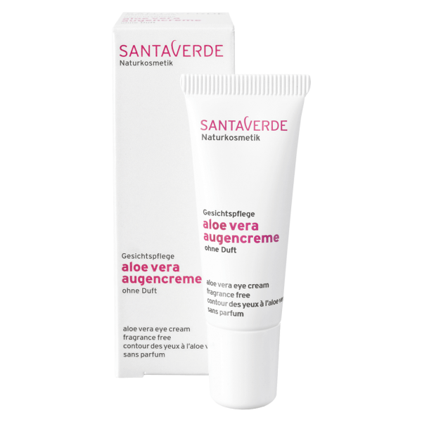 Santaverde Naturkosmetik Aloe Vera Augencreme ohne Duft, 10ml