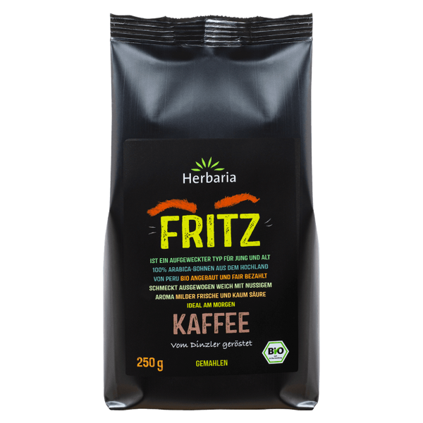 Herbaria Bio Kaffee Fritz gemahlen, 250g