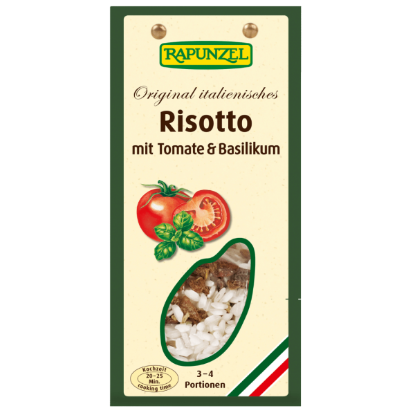 Rapunzel Bio Risotto mit Tomaten &amp; Basilikum