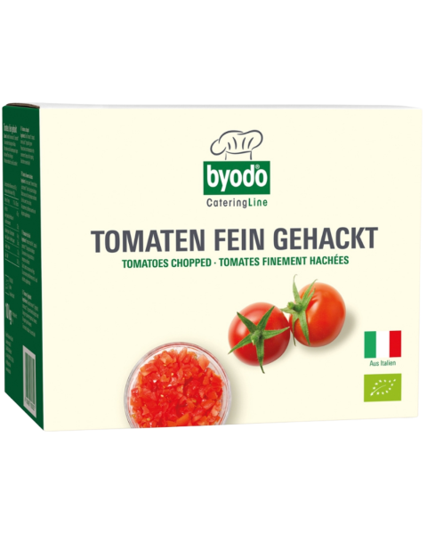 byodo Tomaten, fein gehackt, 10 kg Bag-in-Box