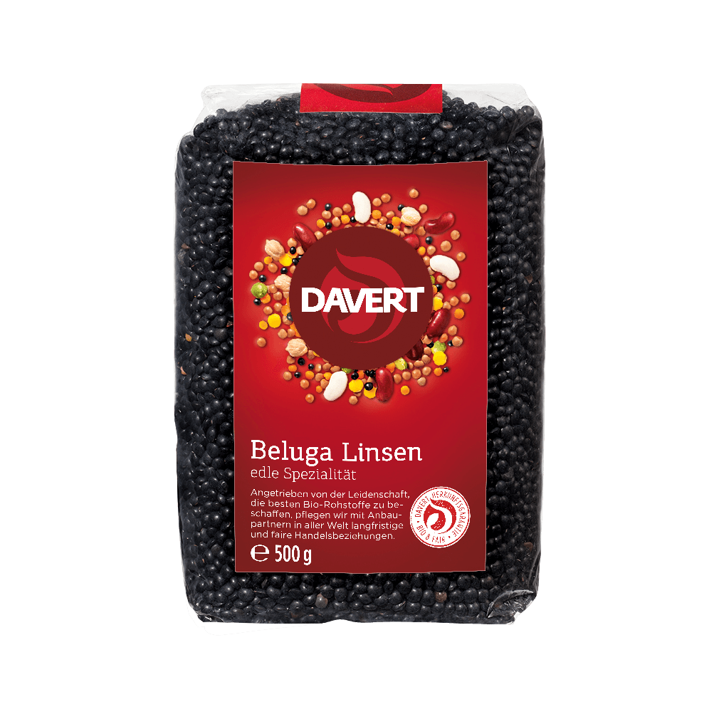 Bio Beluga Linsen, schwarz