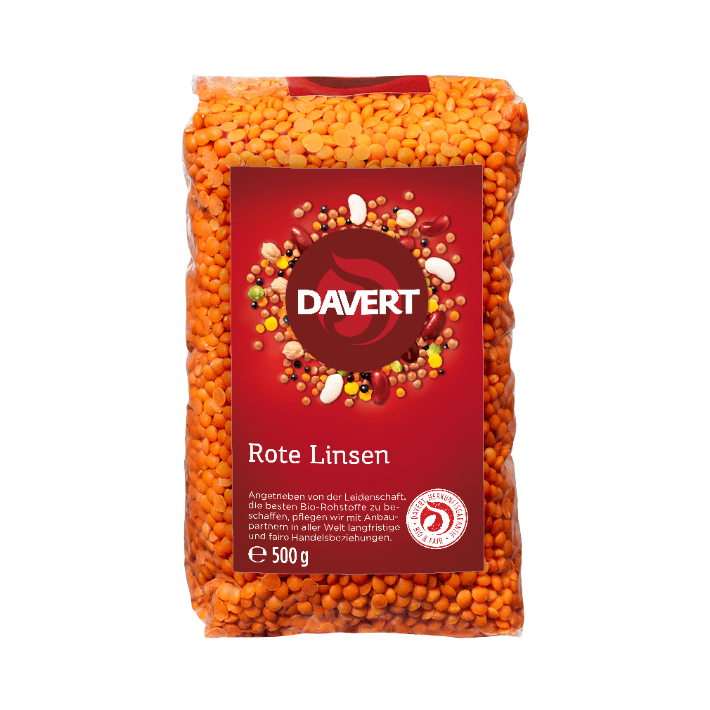 Bio ganze Rote Linsen