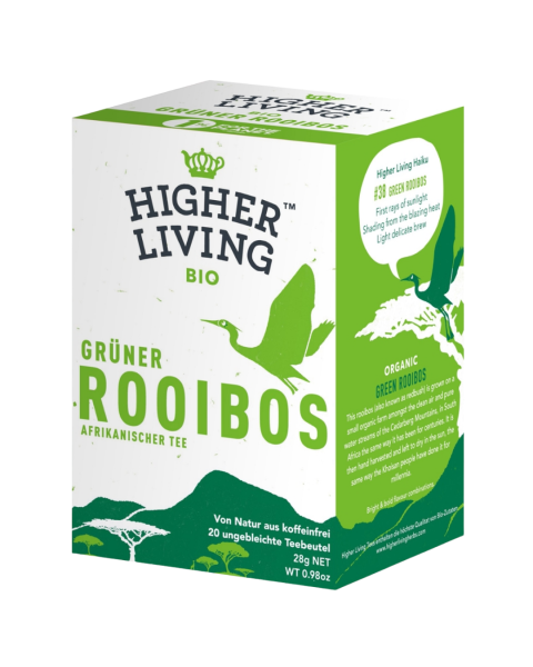 Higher Living Bio Grüner Rooibos, 20 Teebeutel