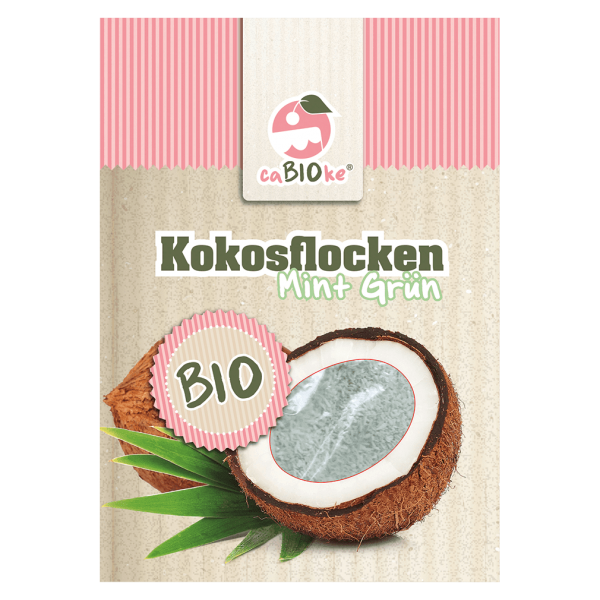 caBIOke Bio Kokosflocken Mint Grün