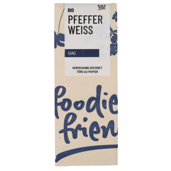 foodie &amp; friends Bio Pfeffer weiß ganz