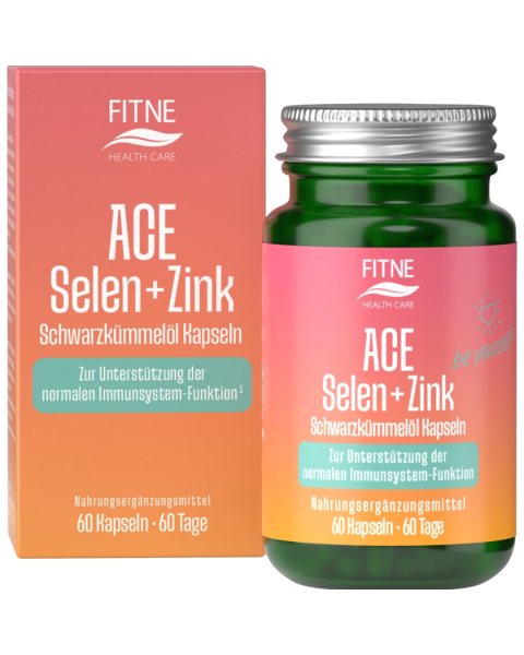 Fitne ACE + Selen + Zink Schwarzkümmelöl Kapseln