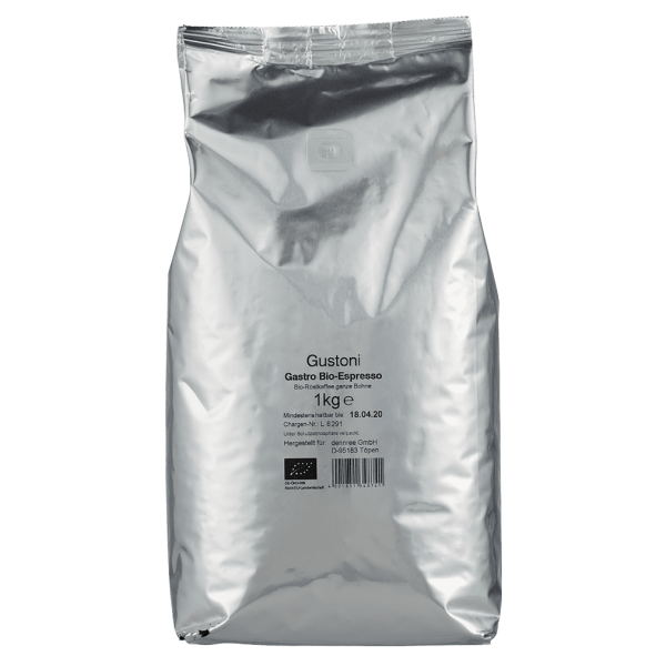 Gustoni Bio Gastro Espresso, ganze Bohne, 1kg