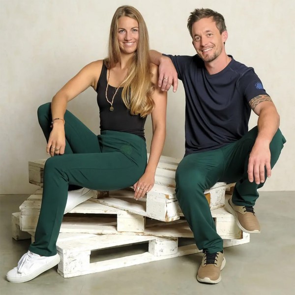 Spirit of Om Wellnesshose unisex farngrün, für Damen und Herren