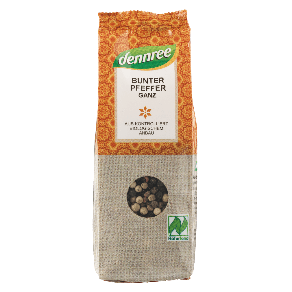 Bio Pfeffer bunt ganz, 65g