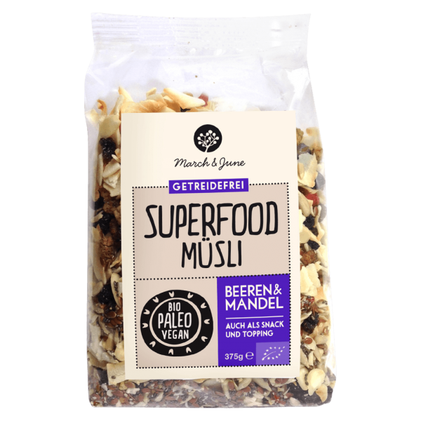 March & June Bio Superfood Müsli Beeren & Mandel