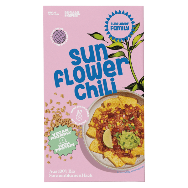sunflower Family Bio Sonnenblumen Hack Chili sin Carne, 131g MHD 31.03.2024