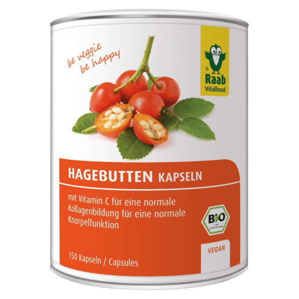 Raab Vitalfood Bio Hagebutten Kapseln