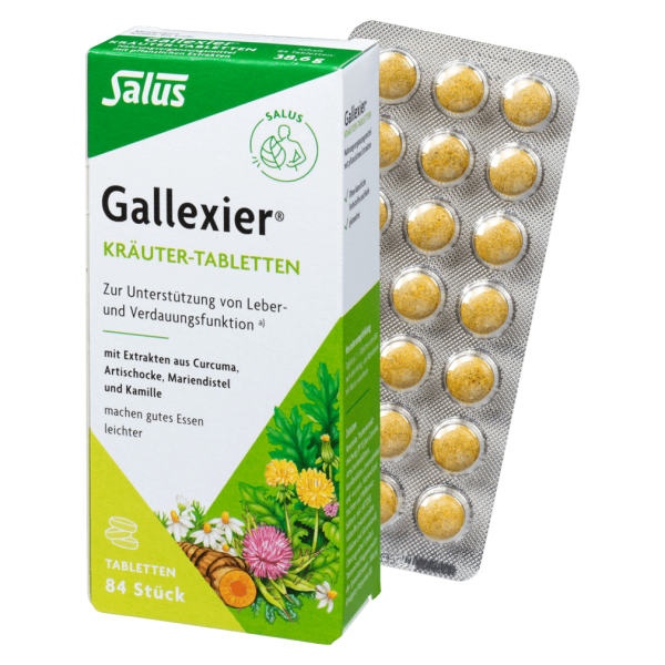 Salus Gallexier Kräuter-Tabletten, 84 Stück