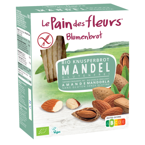 Blumenbrot Bio Knusperbrot mandel