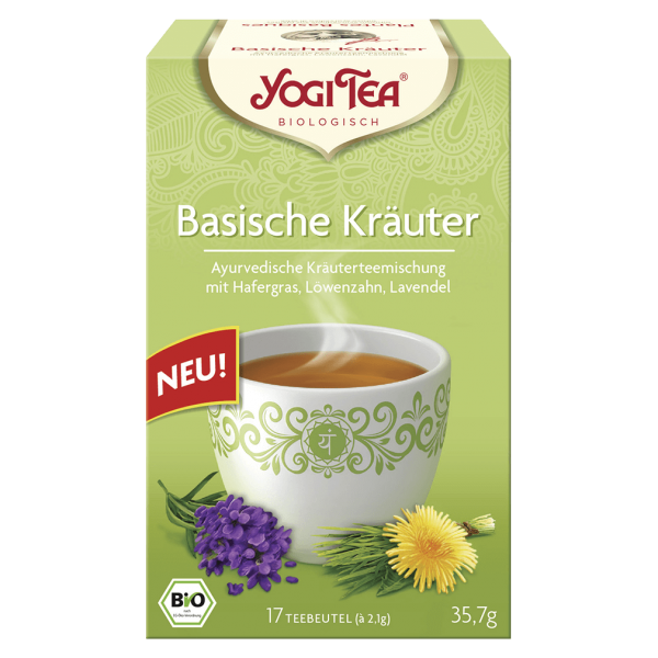 Yogi Tea Bio Basische Kräuter, 17 Teebeutel