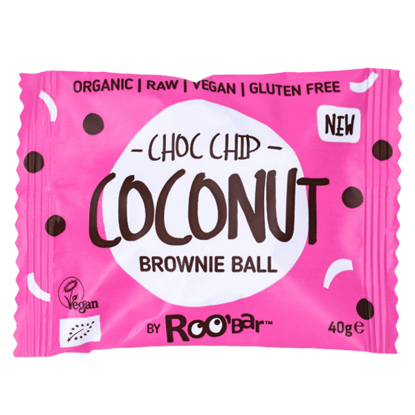 Roobar Bio Brownie Ball Choco Chip Coconut MHD 04.02.2024