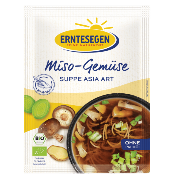 Erntesegen Bio Miso-Gemüse Suppe Asia Art