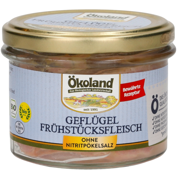 Ökoland Bio Geflügel-Frühstücksfleisch