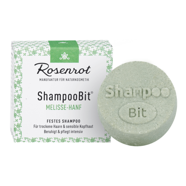 Rosenrot Festes Shampoo Melisse-Hanf